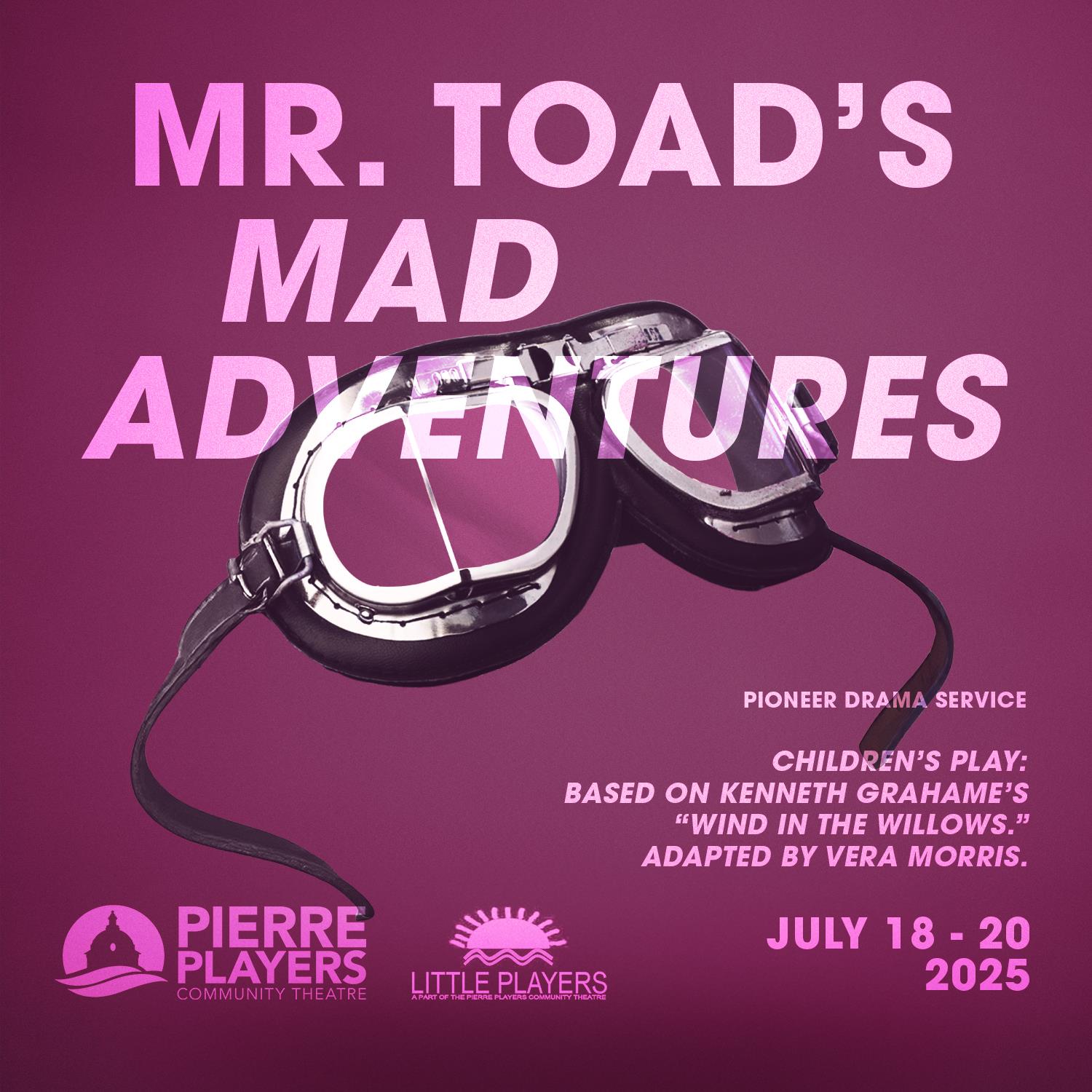 Upcoming Auditions: Mr. Toad's Mad Adventures poster